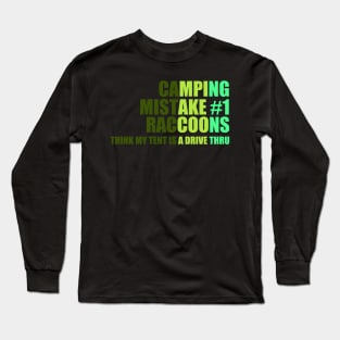 Camping rules cute cool fun Long Sleeve T-Shirt